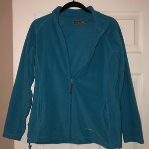 Blue fleece zip up